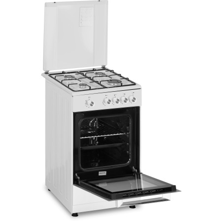 Simfer | Cooker | 4401SGRBB | Hob type Gas | Oven type Gas | White | Width 50 cm | Depth 55 cm | 49 L