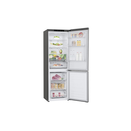 LG | Refrigerator | GBB61PZJMN | Energy efficiency class E | Free standing | Combi | Height 186 cm | No Frost system | Fridge ne