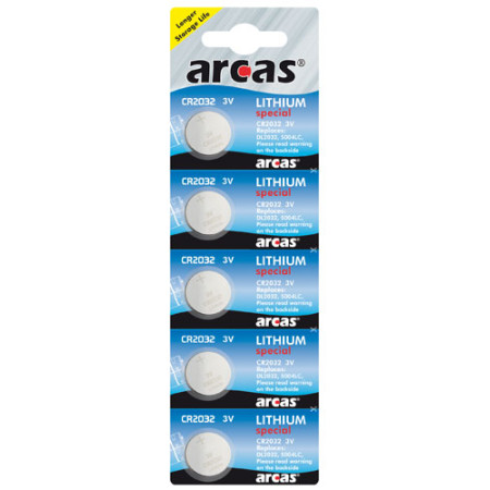 Arcas | CR2032 | Lithium | 5 pc(s)