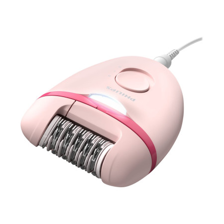 Philips | Corded Compact Epilator | BRE285/00 Satinelle Essential | White/Pink