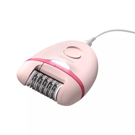 Philips | Corded Compact Epilator | BRE285/00 Satinelle Essential | White/Pink