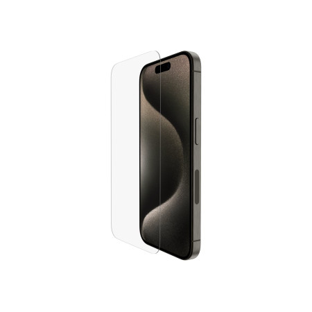 Belkin | ScreenForce Pro | UltraGlass2 Anti-Microbial Screen Protector | Apple | For iPhone 15 Pro | Glass | Transparent | Clear