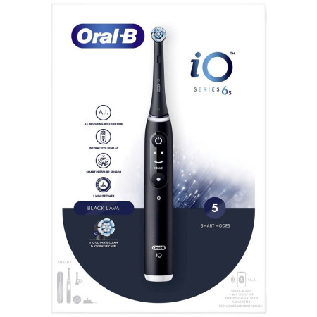 Oral-B Electric Toothbrush | iO6s | Rechargeable | For adults | Number of brush heads included 1 | Number of teeth brushing mode