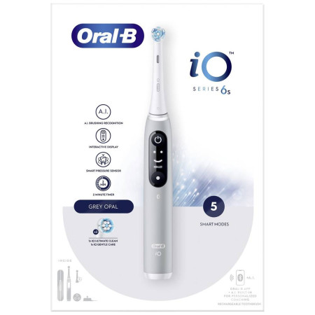 Oral-B Electric Toothbrush | iO6s | Rechargeable | For adults | Number of brush heads included 1 | Number of teeth brushing mode