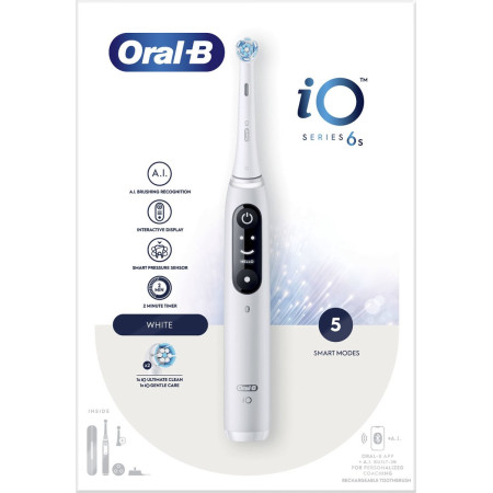 Oral-B Electric Toothbrush | iO6 | Rechargeable | For adults | Number of brush heads included 1 | Number of teeth brushing modes