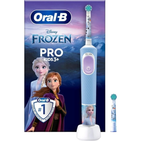 Oral-B Electric Toothbrush | Vitality Pro Frozen | Rechargeable | For children | Number of brush heads included 1 | Number of te