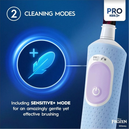 Oral-B Electric Toothbrush | Vitality Pro Frozen | Rechargeable | For children | Number of brush heads included 1 | Number of te