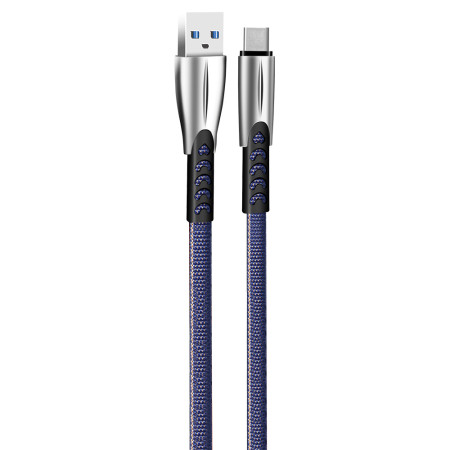 ColorWay Cable USB Type-C (Zinc Aalloy) 2.4А, 1m | CW-CBUC012-BL