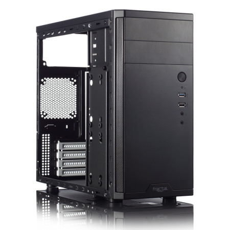 Fractal Design | CORE 1100 | Black | Micro ATX | Power supply included No | ATX PSUs, up to 185mm if a typical-length optical dr