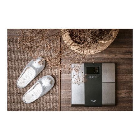 Adler | Bathroom scale with analyzer | AD 8165 | Maximum weight (capacity) 225 kg | Accuracy 100 g | Body Mass Index (BMI) measu