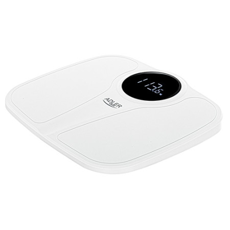 Adler | Bathroom Scale | AD 8172w | Maximum weight (capacity) 180 kg | Accuracy 100 g | Body Mass Index (BMI) measuring | White