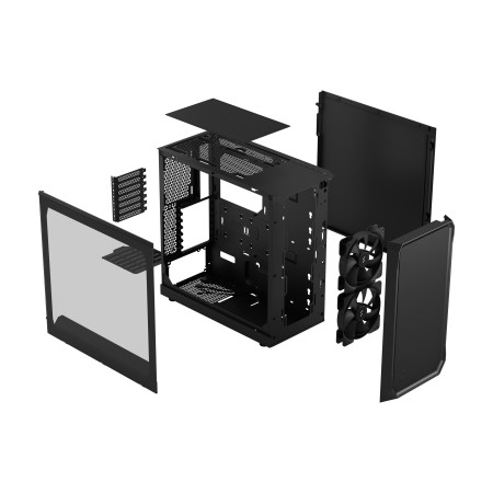 Fractal Design | Focus 2 | Side window | Black TG Clear Tint | Midi Tower | Power supply included No | ATX