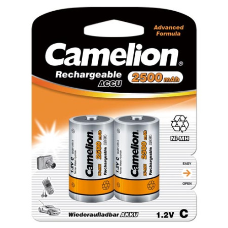 Camelion | C/HR14 | 2500 mAh | Rechargeable Batteries Ni-MH | 2 pc(s)