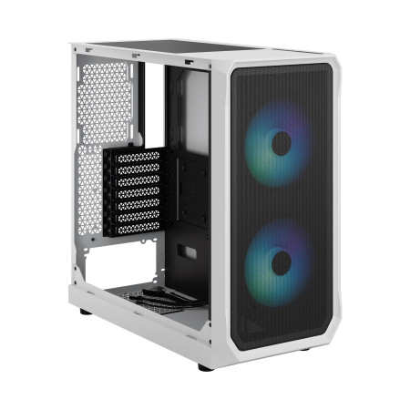 Fractal Design | Focus 2 | Side window | RGB White TG Clear Tint | Midi Tower | Power supply included No | ATX