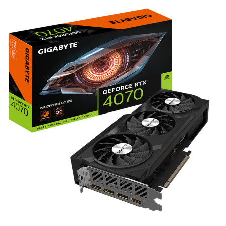 Gigabyte | GV-N4070WF3OC-12GD | NVIDIA | 12 GB | GeForce RTX 4070 | GDDR6X | HDMI ports quantity 1 | PCI-E 4.0