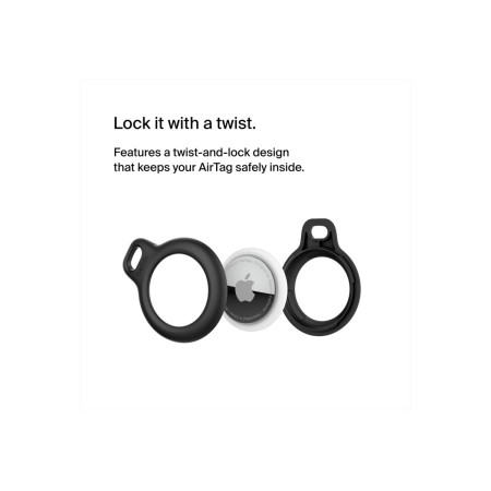 Belkin | Secure Holder with Key Ring for AirTag | Black