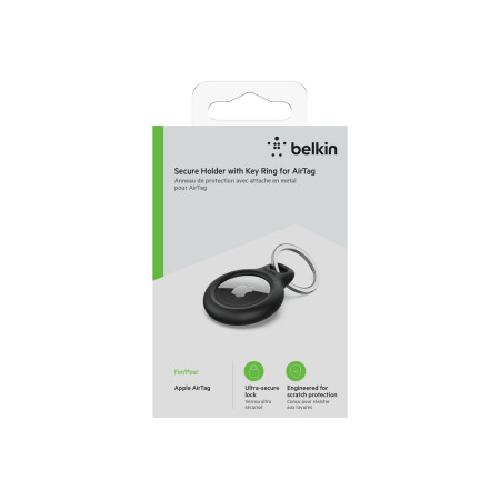 Belkin | Secure Holder with Key Ring for AirTag | Black