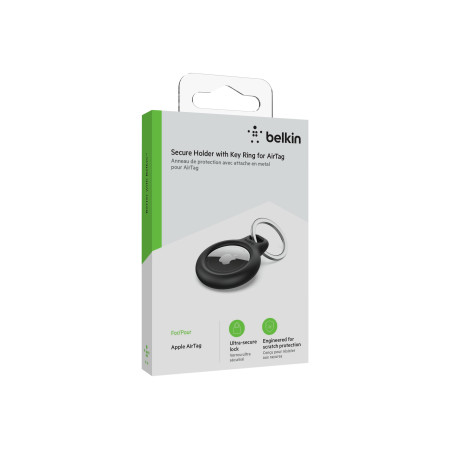 Belkin | Secure Holder with Key Ring for AirTag | Black