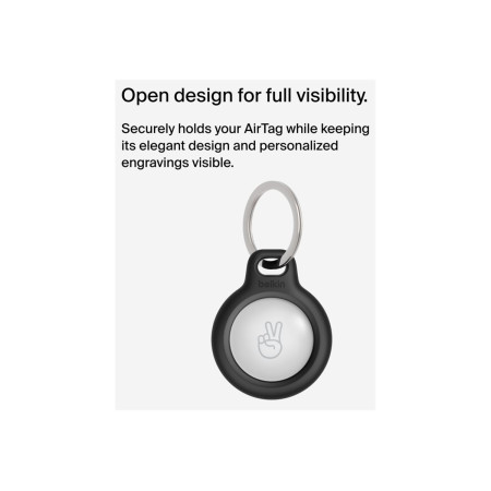 Belkin | Secure Holder with Key Ring for AirTag | Black