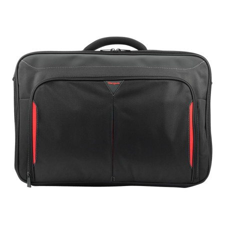 Targus | CN418EU | Clamshell Laptop Bag | Briefcase | Black/Red | 17-18 " | Shoulder strap