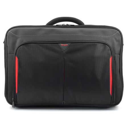 Targus | CN418EU | Clamshell Laptop Bag | Briefcase | Black/Red | 17-18 " | Shoulder strap