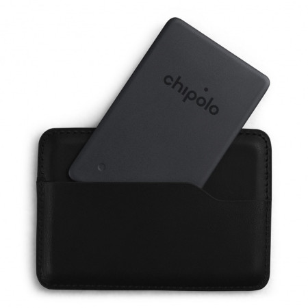 Chipolo CARD Spot Works with the Apple Find My Network Almost black