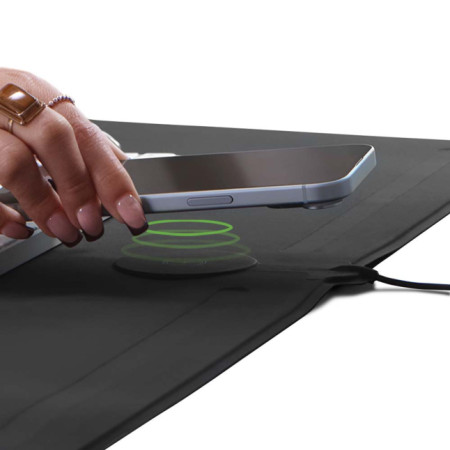 ZAGG Desk Mat with wireless charging Black