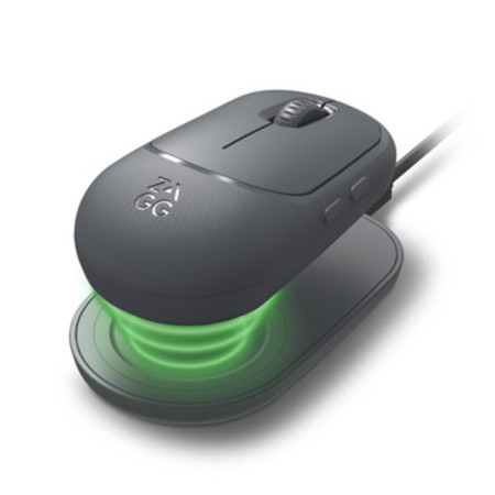 ZAGG-Promouse- Wireless Mouse & Wireless Charge Pad-Charcoal