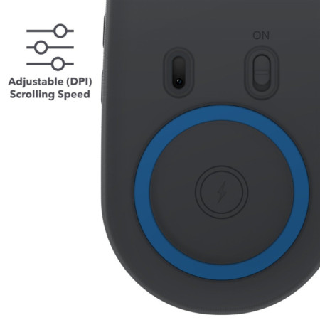 ZAGG-Promouse- Wireless Mouse & Wireless Charge Pad-Charcoal