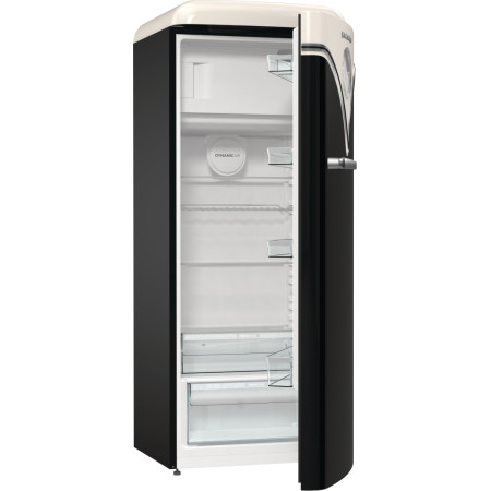 Gorenje Retro Refrigerator | OBRB615DBK | Energy efficiency class D | Free standing | Larder | Height 152.5 cm | Fridge net capa