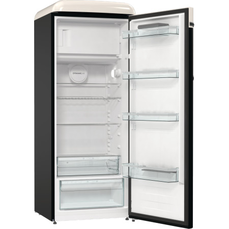 Gorenje Retro Refrigerator | OBRB615DBK | Energy efficiency class D | Free standing | Larder | Height 152.5 cm | Fridge net capa