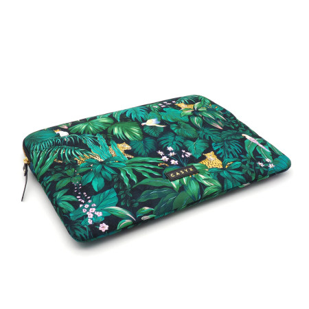 Casyx | SLVS-000020 | Casyx for MacBook | Fits up to size 13 /14 " | Sleeve | Deep Jungle | Waterproof