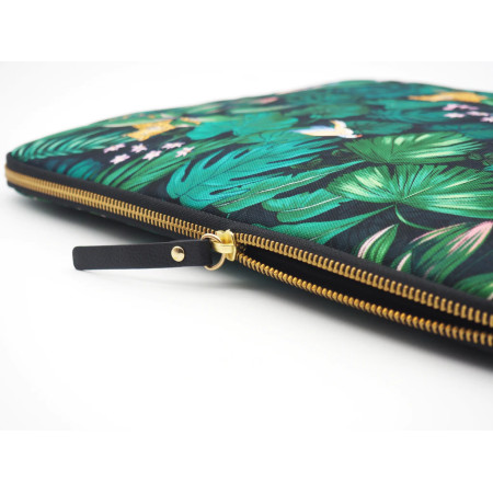 Casyx | SLVS-000020 | Casyx for MacBook | Fits up to size 13 /14 " | Sleeve | Deep Jungle | Waterproof