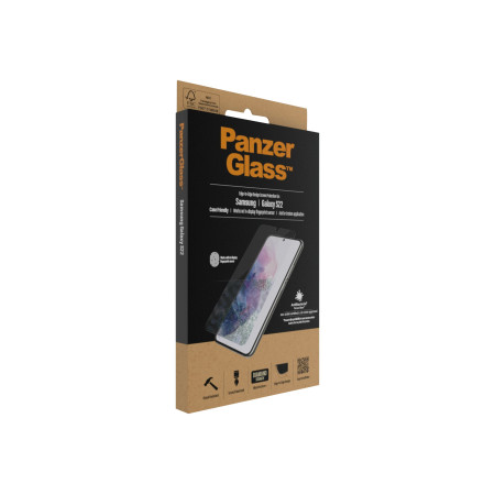 PanzerGlass | Samsung | Galaxy S22 | Tempered glass | Transparent | Case friendly. Compatible with ultrasonic fingerprint sensor