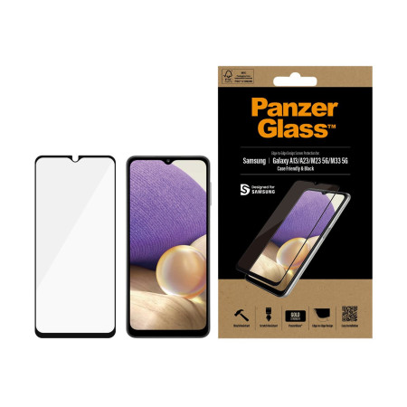 PanzerGlass | Screen protector | Samsung | Galaxy A13/M23 5G/M33 5G | Glass | Black | Case Friendly