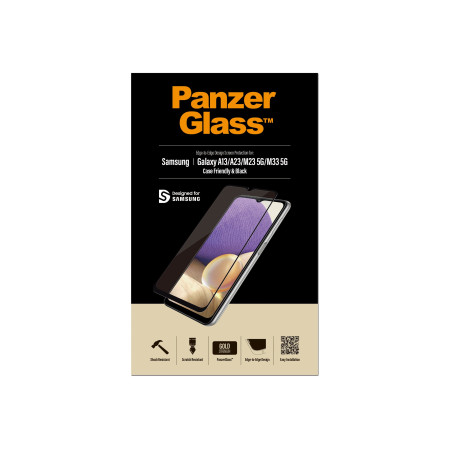 PanzerGlass | Screen protector | Samsung | Galaxy A13/M23 5G/M33 5G | Glass | Black | Case Friendly