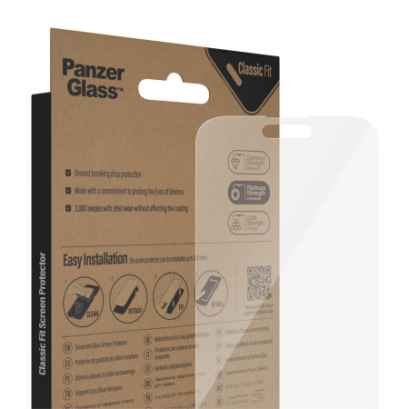 PanzerGlass | Screen protector | Apple | iPhone 14 Pro Max | Glass | Transparent | Classic Fit