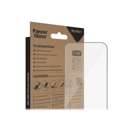 PanzerGlass | Screen protector | Apple | iPhone 14 Pro | Glass | Clear | Ultra-Wide Fit Easy installation Fingerprint resistant