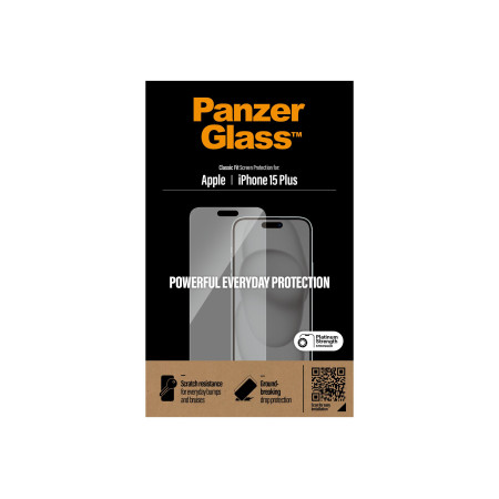 PanzerGlass | Screen protector | Apple | IPhone 15 Plus | Glass | Transparent