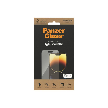 PanzerGlass | Screen protector | Apple | iPhone 14 Pro | Glass | Transparent | Classic Fit