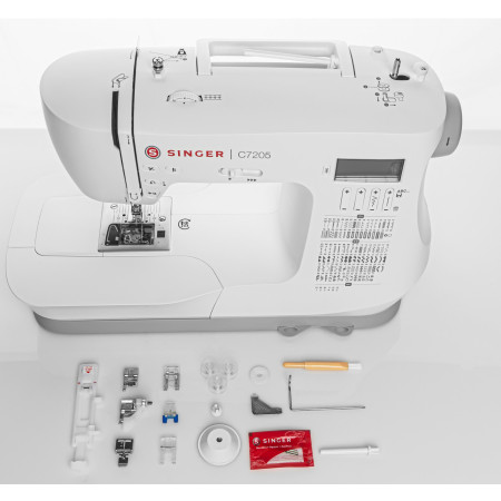 Singer | Sewing Machine | C7205 | Number of stitches 200 | Number of buttonholes 8 | White