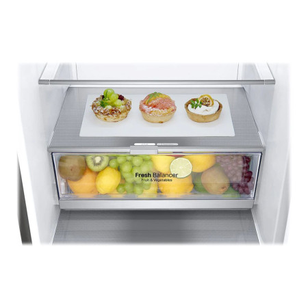 LG | Refrigerator | GBB72PZDMN | Energy efficiency class E | Free standing | Combi | Height 203 cm | No Frost system | Fridge ne