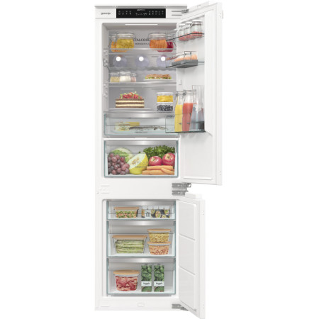 Gorenje Refrigerator | NRKI517E82WF | Energy efficiency class E | Built-in | Combi | Height 177.2 cm | No Frost system | Fridge 