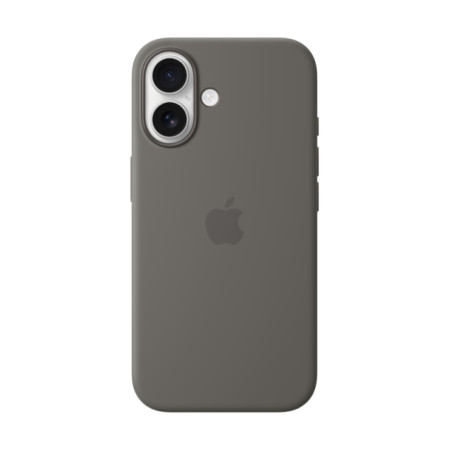 MYY33ZM/A iPhone 16 Silicone Case with MagSafe, Stone Gray