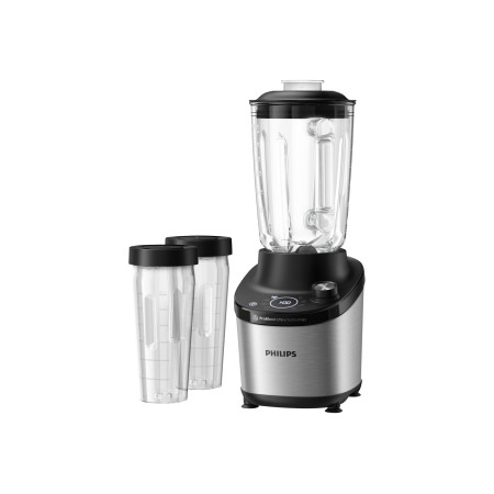 Philips Blender | HR3760/00 | Tabletop | 1500 W | Jar material Glass | Jar capacity 1.8 L | Ice crushing | Stainless Steel/Black