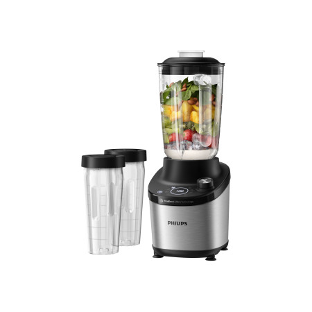 Philips Blender | HR3760/00 | Tabletop | 1500 W | Jar material Glass | Jar capacity 1.8 L | Ice crushing | Stainless Steel/Black