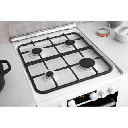 Whirlpool Cooker | WS5G8CHW/E/1 | Hob type Gas | Oven type Electric | White | Width 50 cm | LED | Depth 60 cm | 60 L