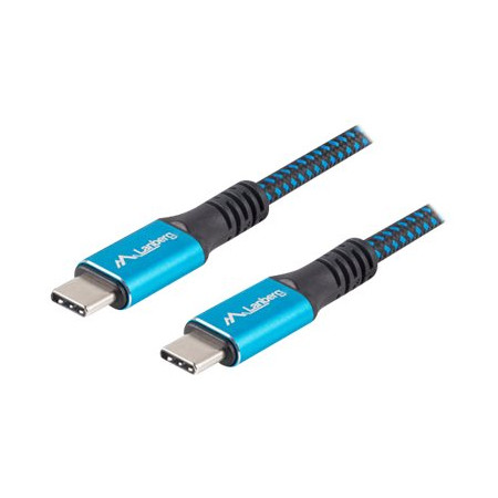 Lanberg | USB-C to USB-C Cable | Black/Blue | 1.2 m