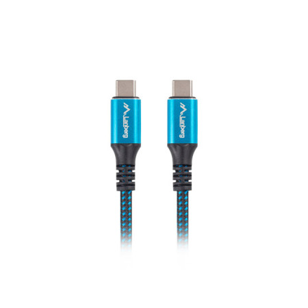 Lanberg | USB-C to USB-C Cable | Black/Blue | 1.2 m