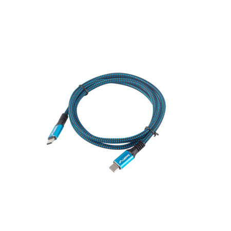 Lanberg | USB-C to USB-C Cable | Black/Blue | 1.2 m